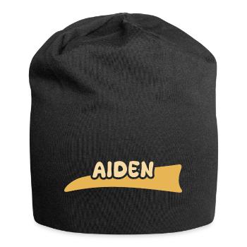 Aiden en tant que label - Bonnet en jersey - noir - Devant