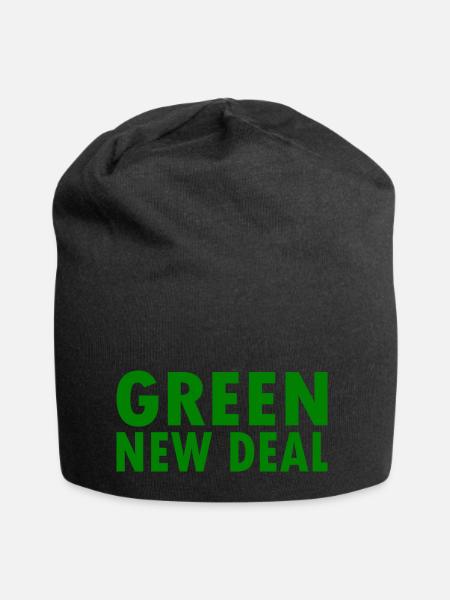 Green new deal - Jersey-Beanie - Schwarz