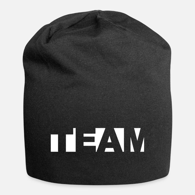 Team - Jersey-Beanie - Schwarz