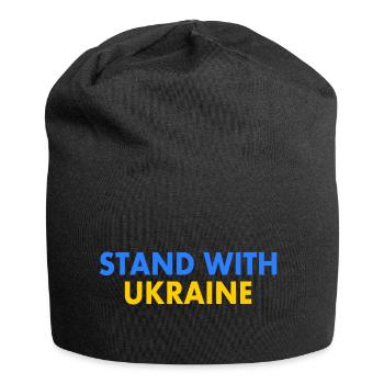 stand with ukraine - Jersey Beanie - black - Front
