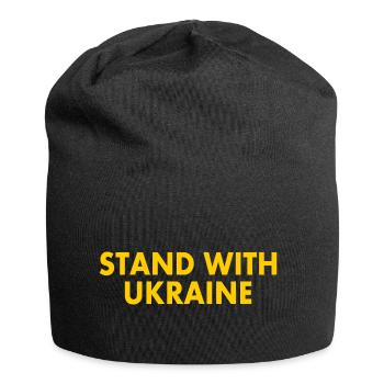 stand with ukraine - Jersey-Beanie - Schwarz - Vorne