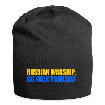 russian warship go f yourself - Jersey-Beanie - Schwarz - Vorne