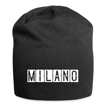 Milano Airport Sign - Jersey Beanie - black - Front