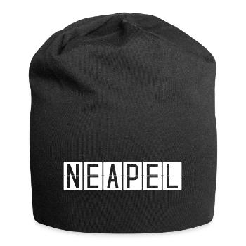 Neapel Flughafentafel - Jersey-Beanie - Schwarz - Vorne