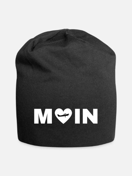MOIN - Jersey-Beanie - Schwarz