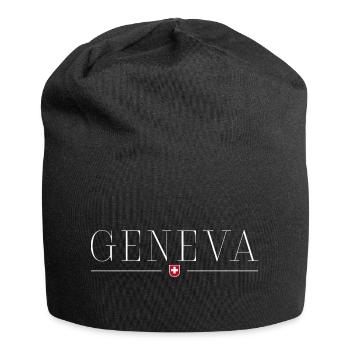 T-shirt élégance Genève - Bonnet en jersey - noir - Devant