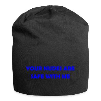 Nur vertrauliche Vibes - Jersey-Beanie - Schwarz - Vorne