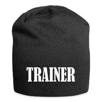 Trainer - Jersey-Beanie - Schwarz - Vorne