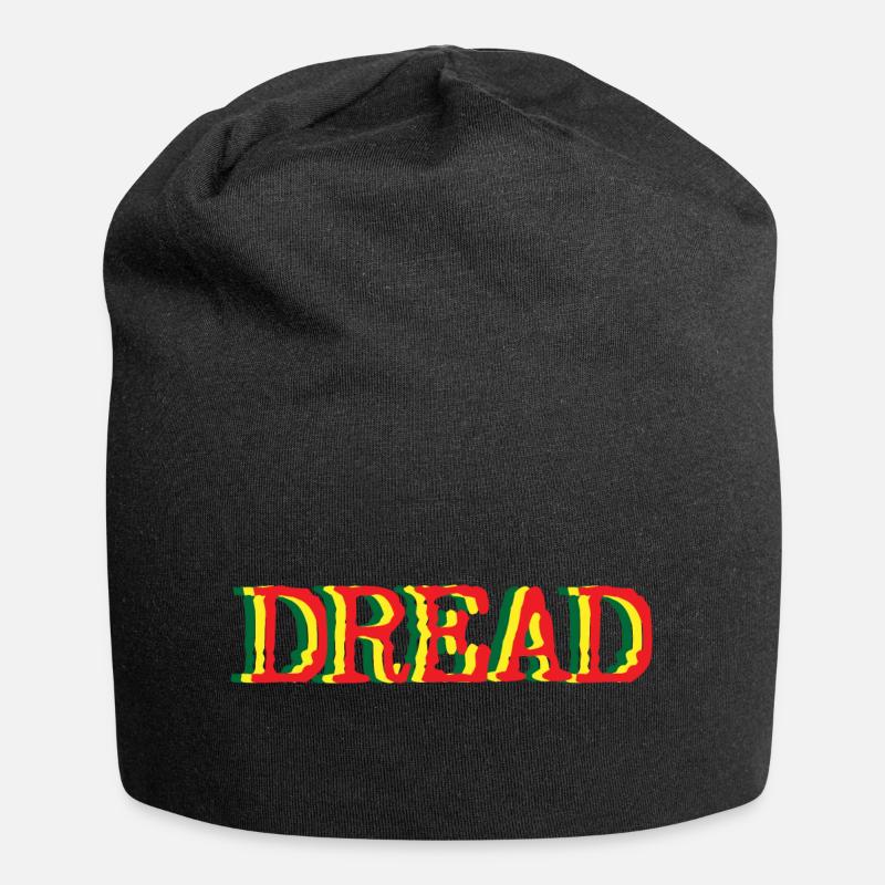 Dread Vibes Drum und Bass Dub Reggae - Jersey-Beanie - Schwarz