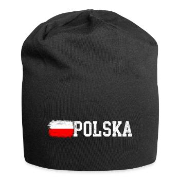 Polska flag - Jersey Beanie - black - Front