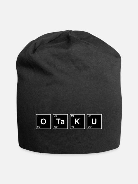 Otaku und Wissenschaftler - Jersey-Beanie - Schwarz