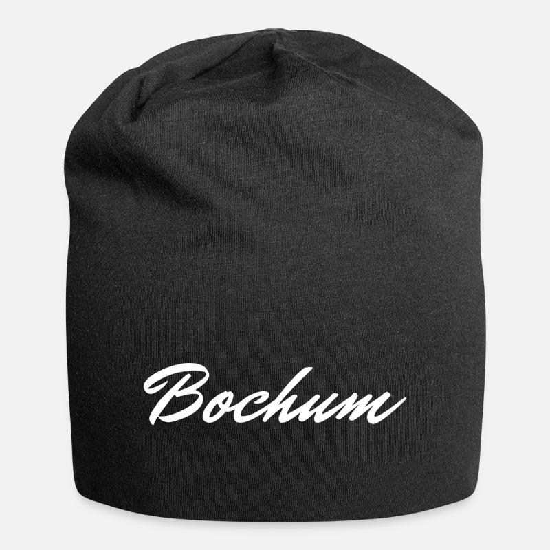 Bochum - Jersey-Beanie - Schwarz