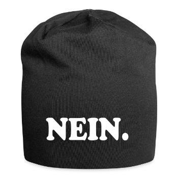 Nein - Jersey-Beanie - Schwarz - Vorne