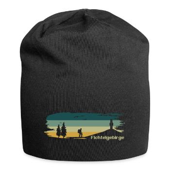 Fichtelgebirge Wanderer Schneeberg - Jersey-Beanie - Schwarz - Vorne