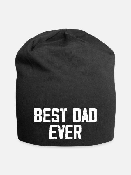 Best Dad Ever - Jersey-Beanie - Schwarz