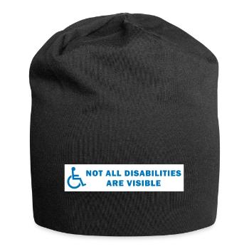 Not All Disabilities Are Visible - Jersey Beanie - black - Front