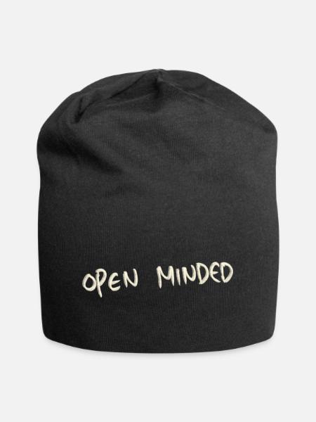 Open minded - Jersey-Beanie - Schwarz