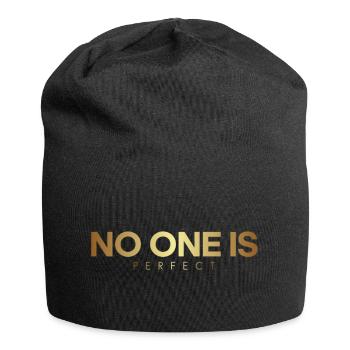 No One Is Perfect - Jersey Beanie - black - Front