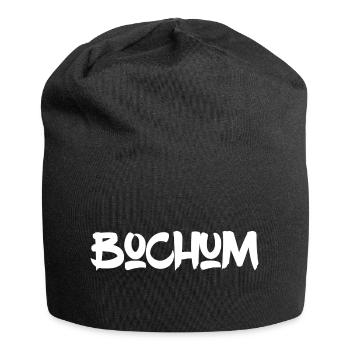 Bochum - Ruhrpott - Ruhr - Pott - Zeche - Kumpel - Jersey-Beanie - Schwarz - Vorne
