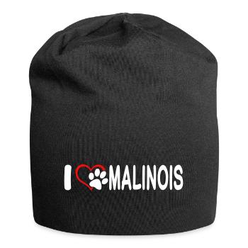 I love Malinois - Jersey Beanie - black - Front