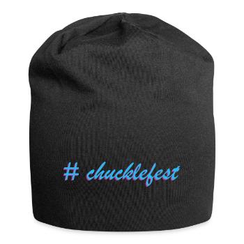 Chucklefest hatch tag slogan - Jersey Beanie - black - Front