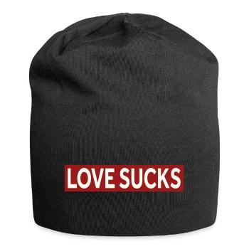 LOVE SUCKS - Jersey-Beanie - Schwarz - Vorne