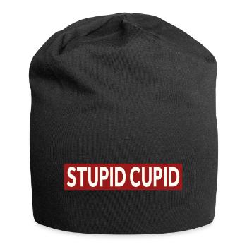 STUPID CUPID - Jersey Beanie - black - Front