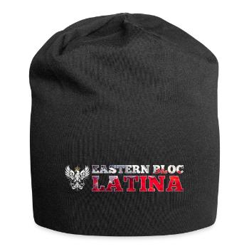 Ostblock Latina Polin Polen weißer Adler Geschenk - Jersey-Beanie - Schwarz - Vorne