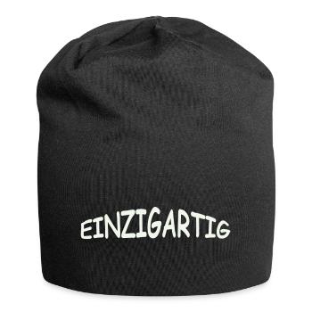 einzigartig- - Jersey-Beanie - Schwarz - Vorne
