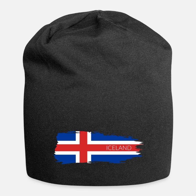 Pavillon de l’Islande - Bonnet en jersey - noir