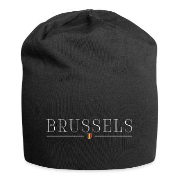 Bruxelles : élégance, chocolat, caractère - Bonnet en jersey - noir - Devant