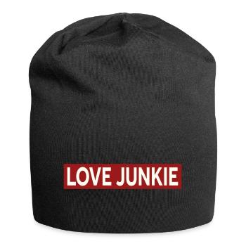 LOVE JUNKIE - Jersey-Beanie - Schwarz - Vorne
