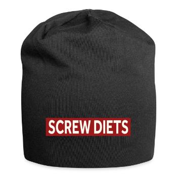 SCREW DIETS - Jersey Beanie - black - Front