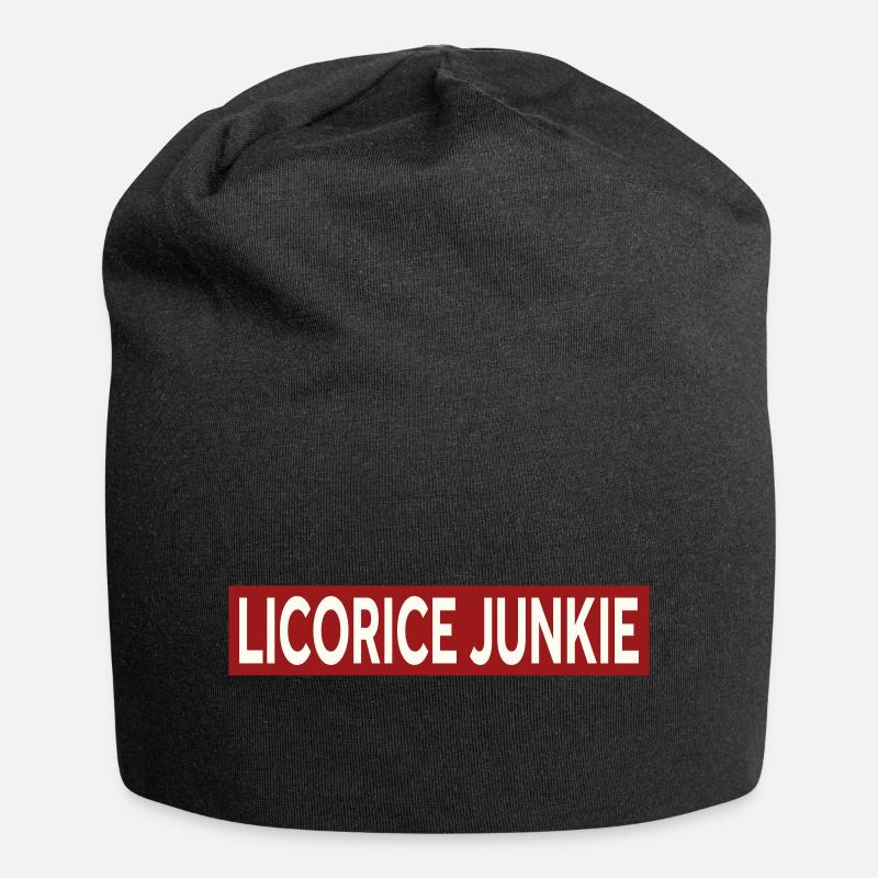 LICORICE JUNKIE - Jersey Beanie - black