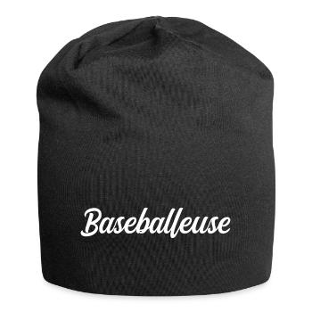 Baseballspieler - Jersey-Beanie - Schwarz - Vorne