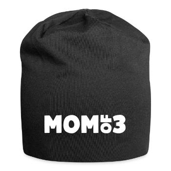 Mom of 3 - Jersey Beanie - black - Front