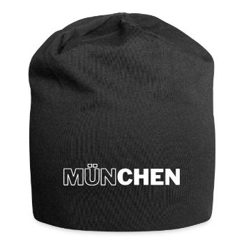 München - Jersey-Beanie - Schwarz - Vorne