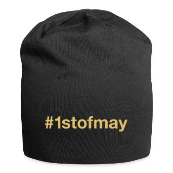 born on May 1st birthday birthday - Jersey Beanie - black - Front