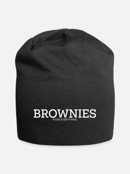 BROWNIES FIXES EVERYTHING - Jersey-Beanie - Schwarz