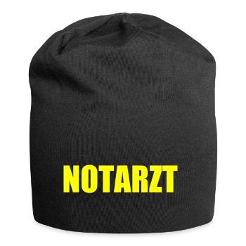 Notarzt - Jersey-Beanie - Schwarz - Vorne