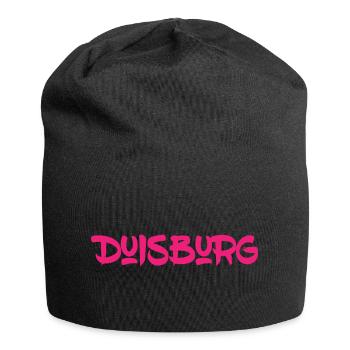 Duisburg - Ruhrpott - NRW - Rhein - Ruhr - Jersey-Beanie - Schwarz - Vorne