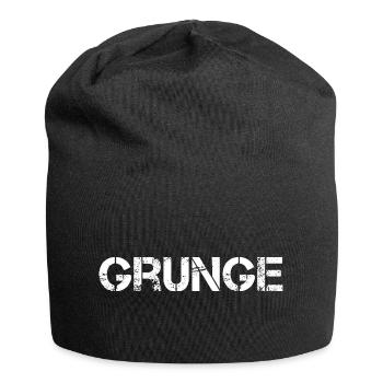Grunge - Jersey-Beanie - Schwarz - Vorne