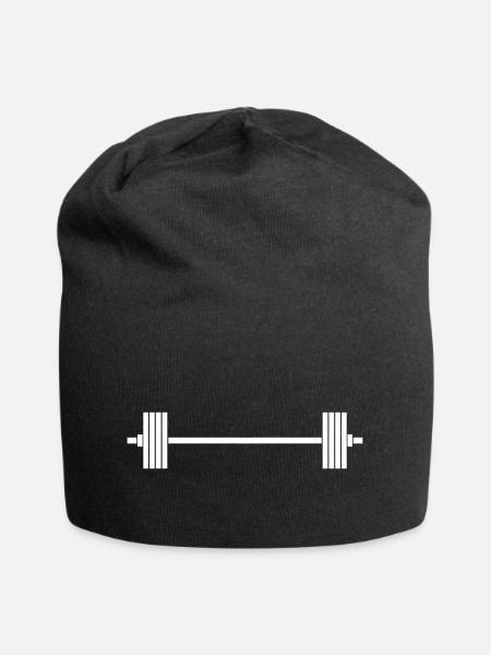 Barbell - Jersey-Beanie - Schwarz