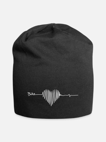 herz frequenz bike - Jersey-Beanie - Schwarz