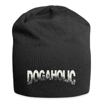 DOGAHOLIC IGP Motif de chien mondioring - Bonnet en jersey - noir - Devant