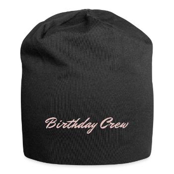 Birthday Crew - Jersey Beanie - black - Front