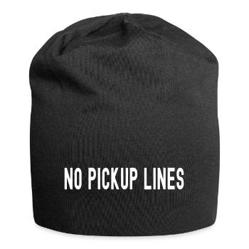 NO PICKUP LINES - Jersey Beanie - black - Front