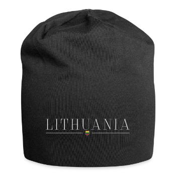 Litauen T-Shirt: Baltische Raffinesse - Jersey-Beanie - Schwarz - Vorne