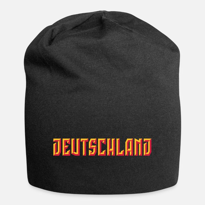 Lettrage Allemagne (Relief / 3D / 2C) - Bonnet en jersey - noir