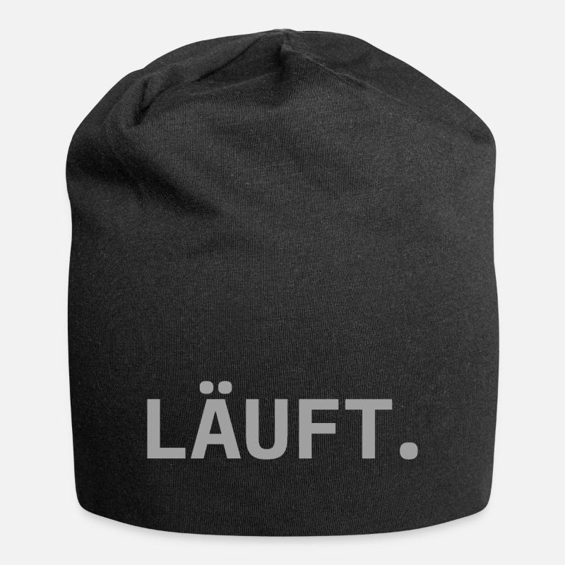 Stromberg Läuft. - Jersey-Beanie - Schwarz